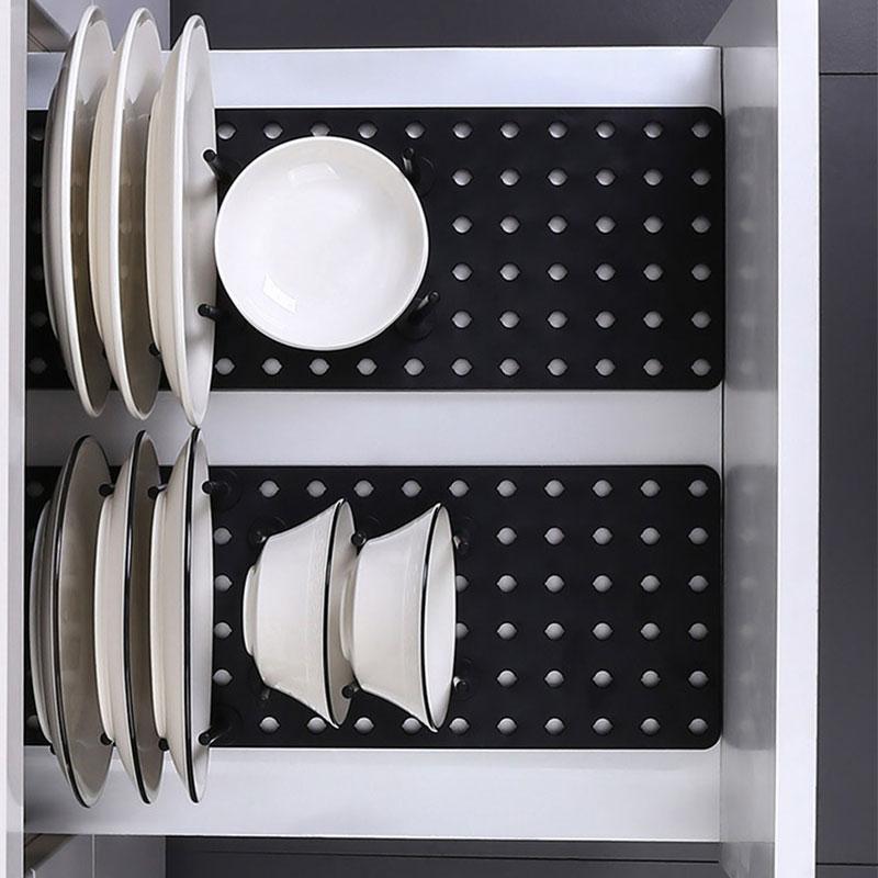 Expandable Kitchen Drawer Organizer Peg Board - Homebound Essentials