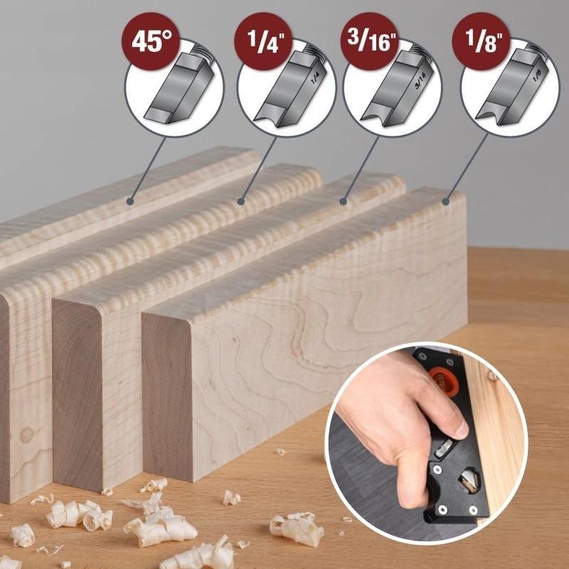 EZ CHamfer - Woodworking 45 Degree Edge Auto Chamfering Tool - Homebound Essentials