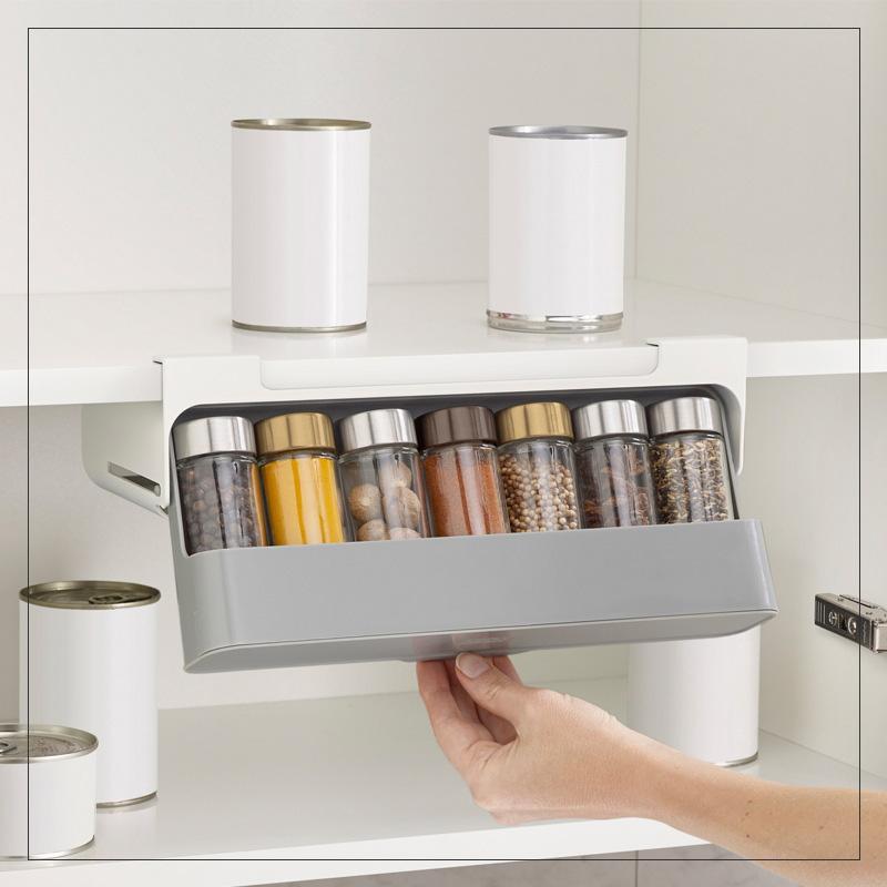 EZSpice - Under - Shelf Pull - Out Spice Organizer - Homebound Essentials