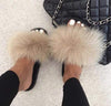 FabFlurry - Ladies Luxury Fluffy Slides - Homebound Essentials