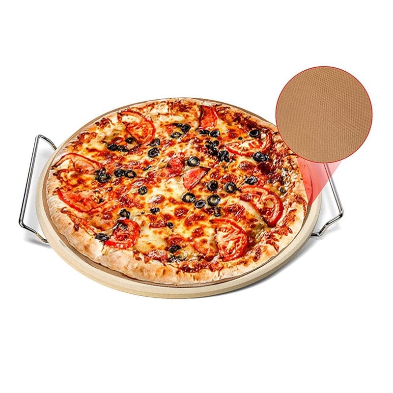 Foldable Metal Pizza Stone For Grill And Oven set - Homebound Essentials