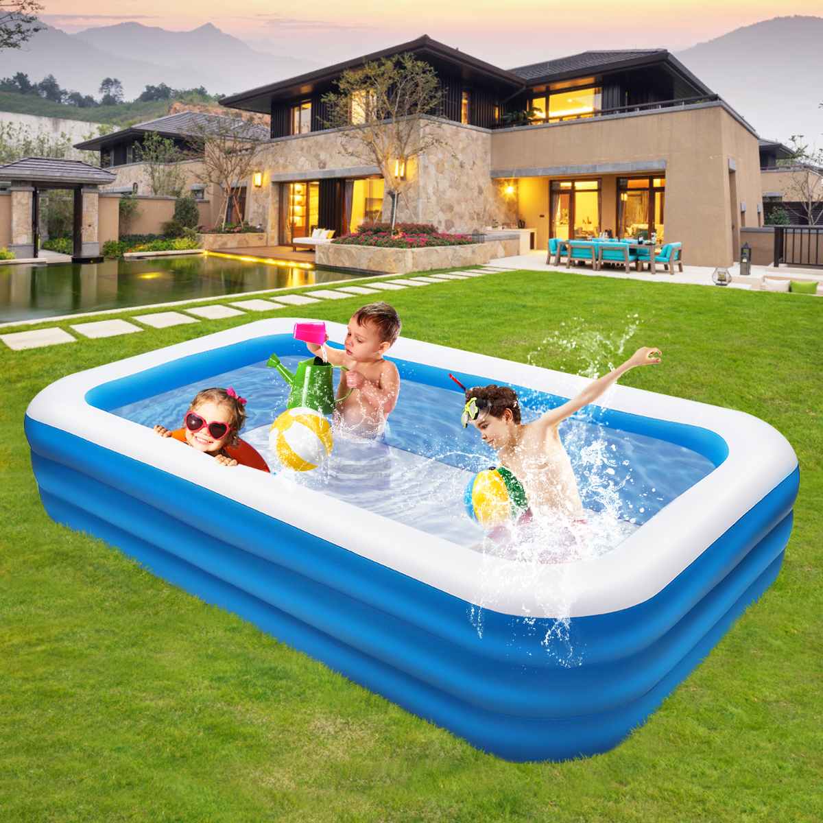 FunSplash Family Inflatable Pool - Homebound Essentials