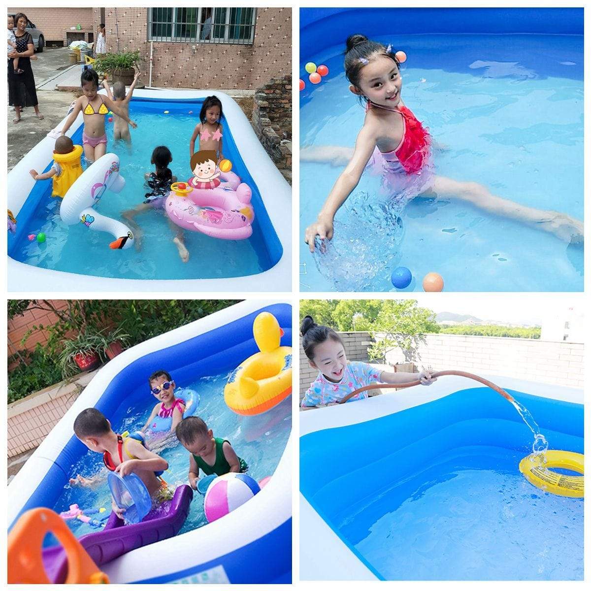 FunSplash Family Inflatable Pool - Homebound Essentials