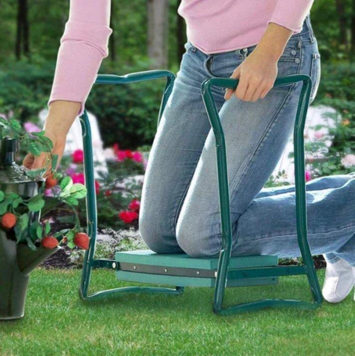 Gardener's Bench - Folding Ergonomic Kneeler Bench - Homebound Essentials