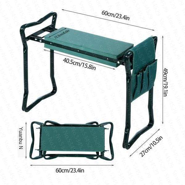 Gardener's Bench - Folding Ergonomic Kneeler Bench - Homebound Essentials