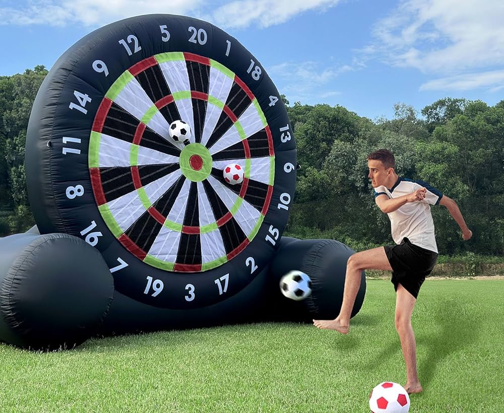 Giant Inflatable Football Darts Board Set - Up to 5m High! - Homebound Essentials