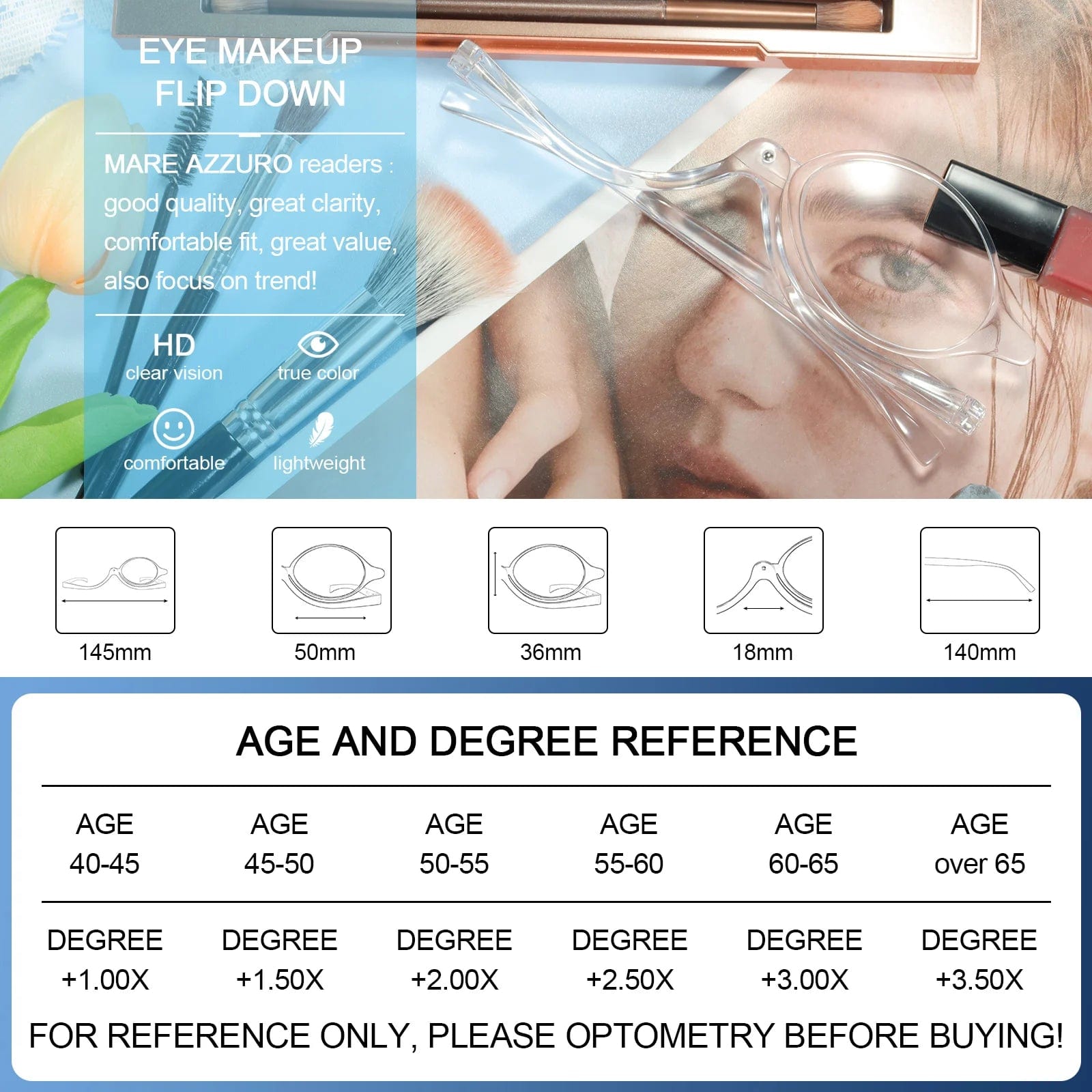 GlamReaders: Makeup Reading Glasses for Women - Homebound Essentials