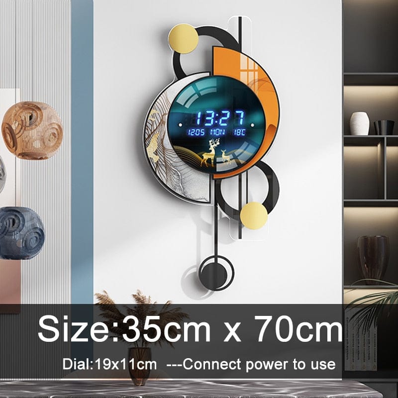 GlowTime: Modern 3D LED Digital Wall Clock - Homebound Essentials