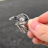 Gothic Punk Dragon Wing Ring - Adjustable Pterosaur Style Vintage Jewelry Gift - Homebound Essentials