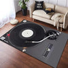 GrooveGuard: Large Realistic Vinyl Player Non - Slip Rug - Homebound Essentials