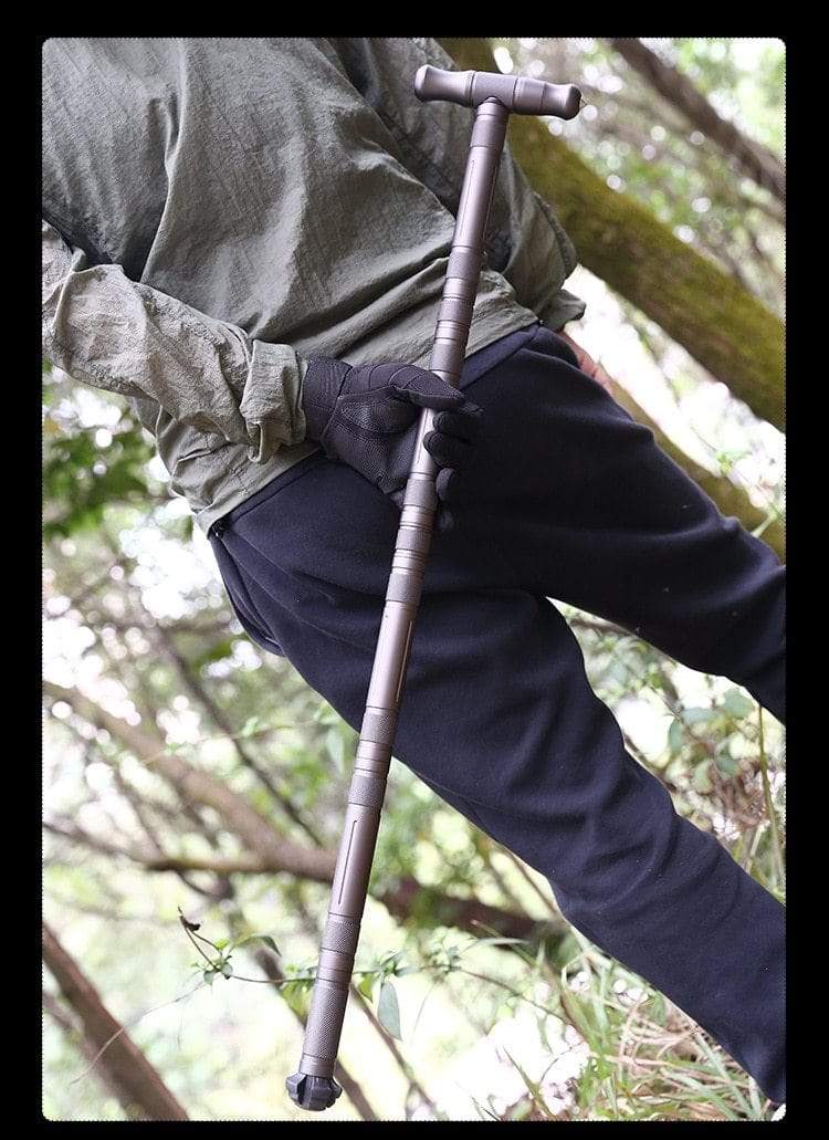 Heavy Duty Multifunctional Collapsible Trekking Hiking Survival Walking Stick - Homebound Essentials