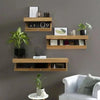 Hidden Shelf with Secret Compartment - Floating Wall Shelf with Concealed Storage for TV Remote & More - Homebound Essentials