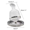 High - Grade Crystal Glass 360° Rotating Decanter – 1500ml Wine Dispenser & Aerator - Homebound Essentials