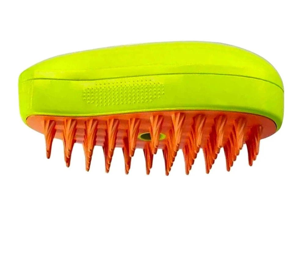 HomeBound Essentials Green Mango 3 in 1 Pet Electric Steam Grooming Hair Removal Brush