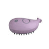HomeBound Essentials Purple Whale 3 in 1 Pet Electric Steam Grooming Hair Removal Brush