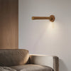 HomeBound Essentials 360° Rotatable Wooden LED Wall Lamp