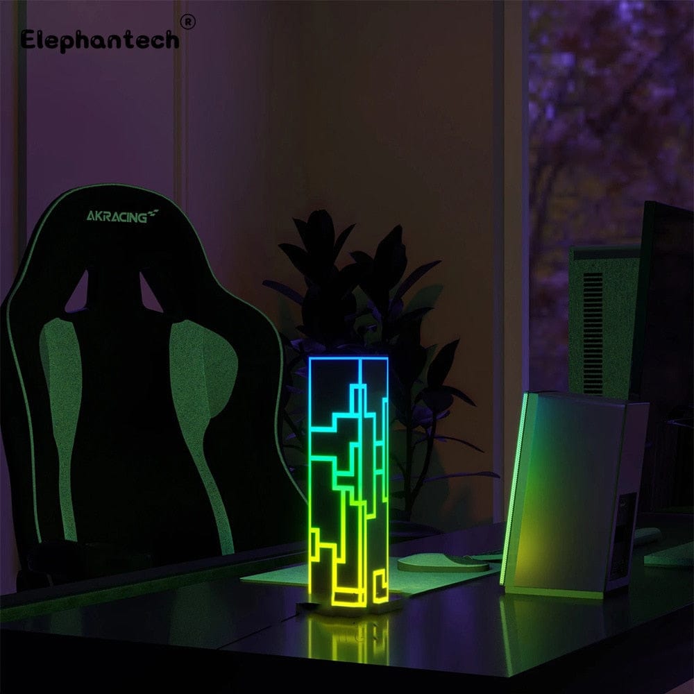 HomeBound Essentials 3D Cube Acrylic Atmospheric Standing Night Light