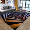 HomeBound Essentials 12 / 100x160cm 39x63 inch 3D Vortex Geometric Optical Illusion Living Room Carpet