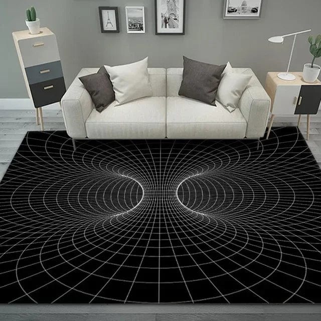 HomeBound Essentials 14 / 140x200cm 55x79 inch 3D Vortex Geometric Optical Illusion Living Room Carpet