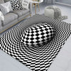 HomeBound Essentials 16 / 160x200cm 63x79 inch 3D Vortex Geometric Optical Illusion Living Room Carpet
