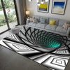 HomeBound Essentials 17 / 120x160cm 47x63 inch 3D Vortex Geometric Optical Illusion Living Room Carpet