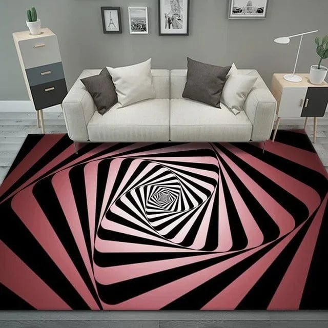 HomeBound Essentials 21 / 120x160cm 47x63 inch 3D Vortex Geometric Optical Illusion Living Room Carpet