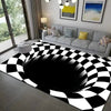 HomeBound Essentials 6 / 140x200cm 55x79 inch 3D Vortex Geometric Optical Illusion Living Room Carpet