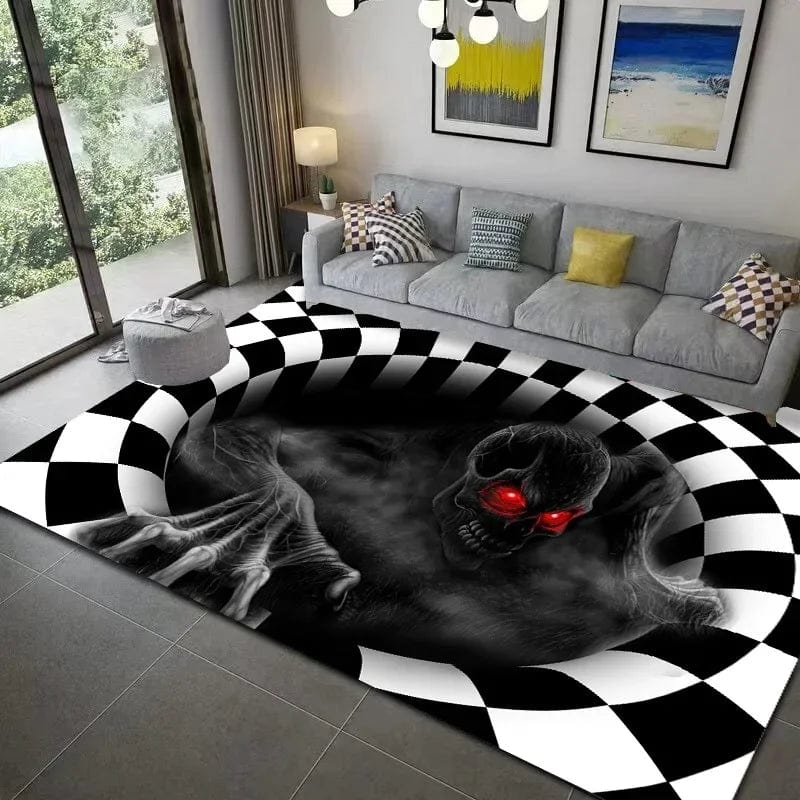 HomeBound Essentials 7 / 100x150cm 39x59 inch 3D Vortex Geometric Optical Illusion Living Room Carpet