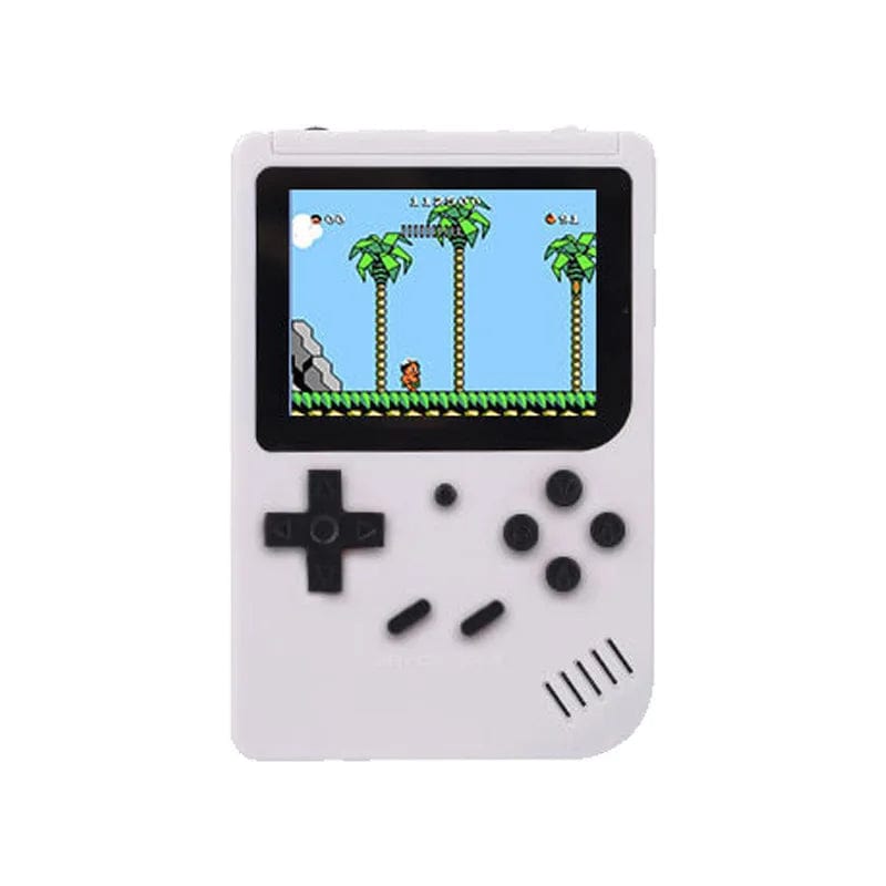 HomeBound Essentials White 500 in 1 Portable Retro Handheld Gameboy Game Console 3.0 Inch LCD Screen