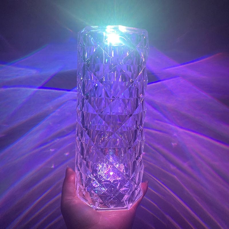 HomeBound Essentials Acrylic Crystal Diamond LED Crystal Table Lamp