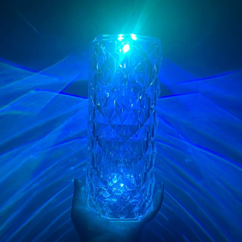 HomeBound Essentials Acrylic Crystal Diamond LED Crystal Table Lamp