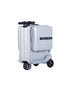 HomeBound Essentials Silver AirWheel - Smart Riding Scooter Traveling Suitcase