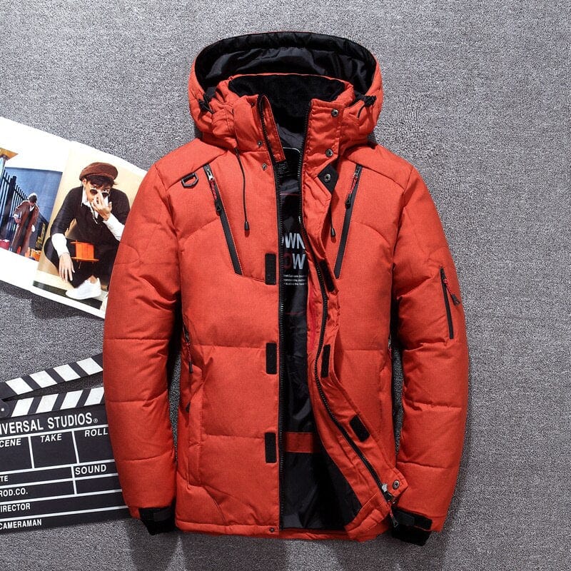 HomeBound Essentials Orange / M Arctic Elegance FeatherGuard Coat