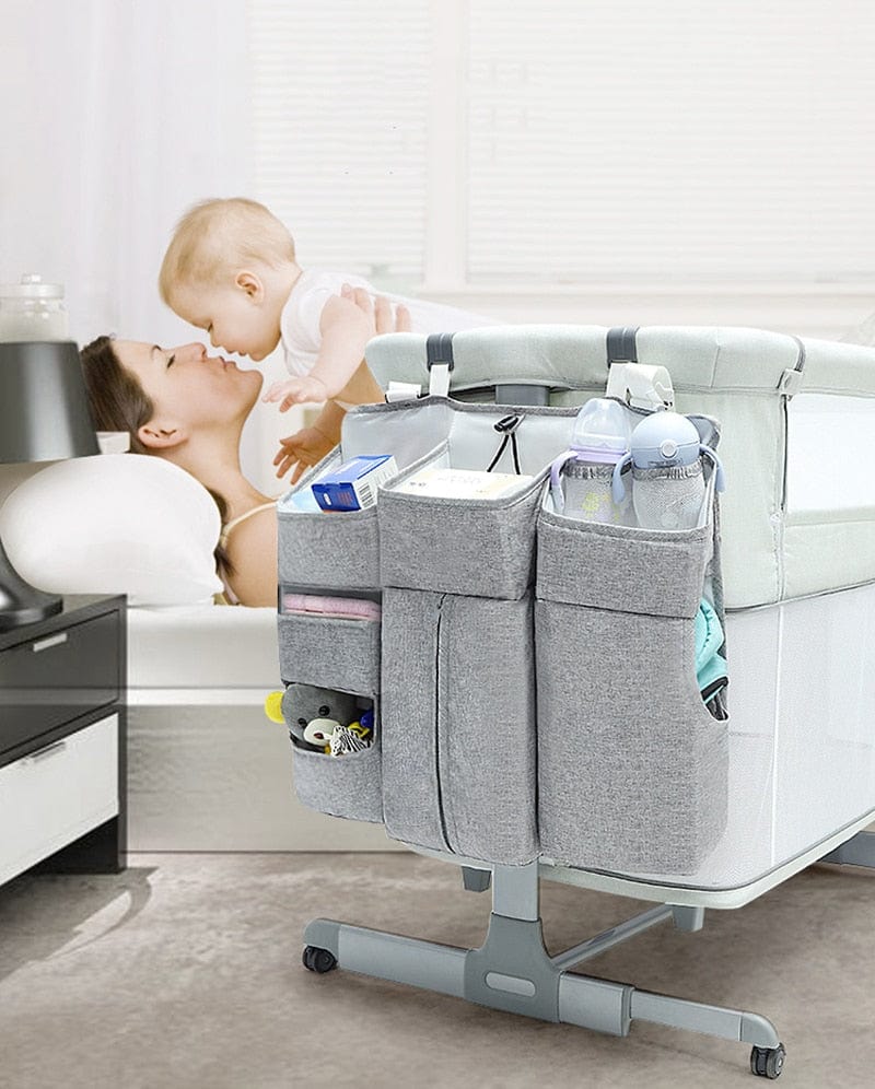 HomeBound Essentials BabyCrib - Hanging Foldable Diaper Storage Bag Organizer
