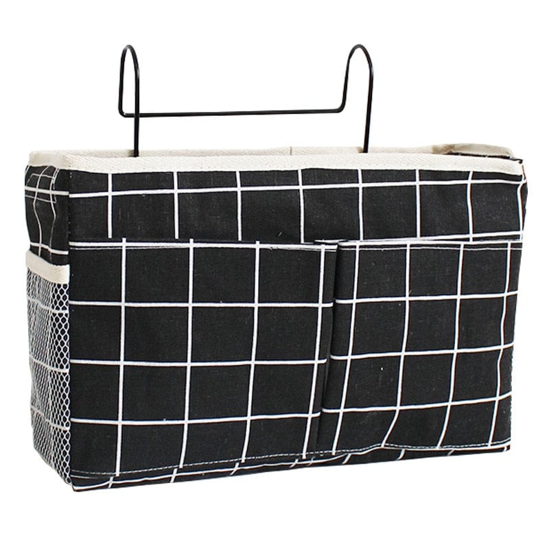 HomeBound Essentials Black type 2 BabyCrib - Hanging Foldable Diaper Storage Bag Organizer