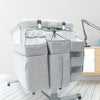 HomeBound Essentials Grey BabyCrib - Hanging Foldable Diaper Storage Bag Organizer