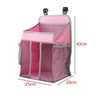 HomeBound Essentials Pink 25x20x43cm BabyCrib - Hanging Foldable Diaper Storage Bag Organizer