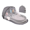 HomeBound Essentials Gray BedBud - Portable Baby Bed Nest Easy Carry-on Bag