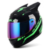 HomeBound Essentials Black Green Alt / S CatEars - Stylish Detachable Cat-Ear Motorcycle Helmet