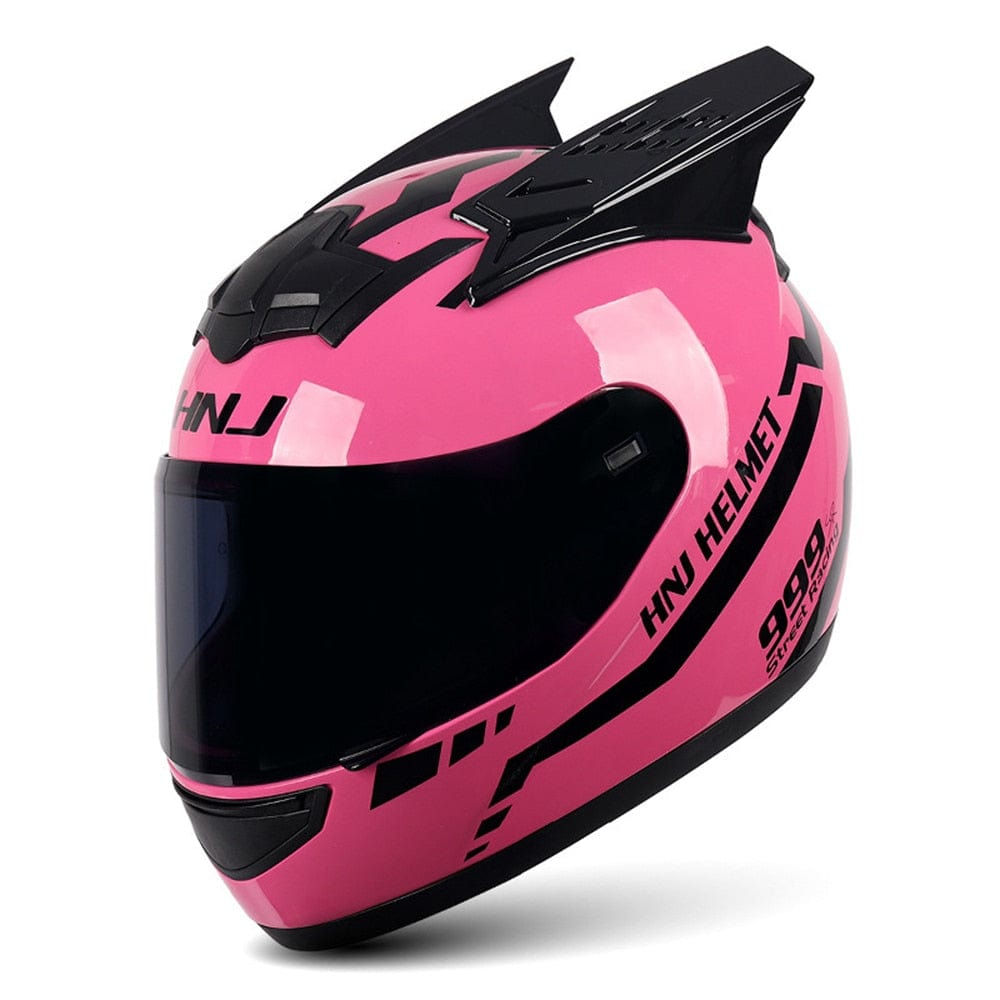HomeBound Essentials Pink Black / S CatEars - Stylish Detachable Cat-Ear Motorcycle Helmet