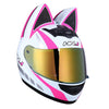 HomeBound Essentials White Pink Alt / S CatEars - Stylish Detachable Cat-Ear Motorcycle Helmet