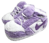 HomeBound Essentials Dream Purple / 6 (28-31 cm in length) Comfy Jordan Plush Sneaker Slipper Dunks