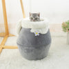 HomeBound Essentials Grey / S - for cats below 2kg CozyPot - 3 In 1 Transforming Cave and Bed Cat Cushion