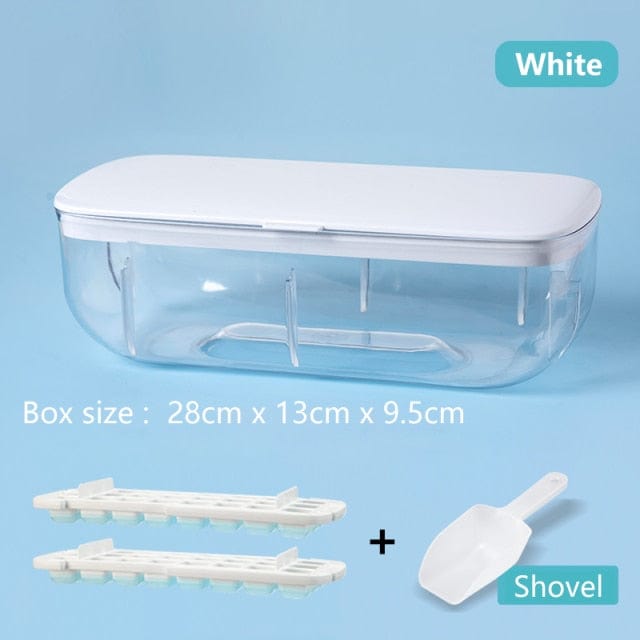 HomeBound Essentials White with 2 mold Creative Ice Cube Mould Tray