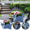 HomeBound Essentials Cute Hand-made Dog-shaped Flower Pots Planter