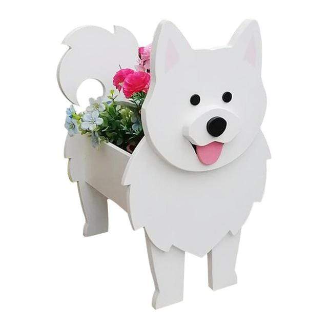 HomeBound Essentials Parmenion Cute Hand-made Dog-shaped Flower Pots Planter