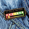 HomeBound Essentials EmotionTrend Pins: Social Battery Mood Tracker Enamel Metal Brooch Badges, Fashion Jewelry Accessory Gift