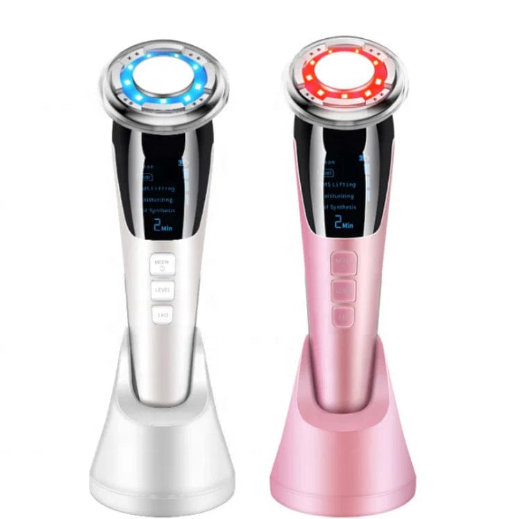 HomeBound Essentials FacePhoton - RF EMS Mesotherapy Led Microcurrent Ultrasonic Vibration Face Lifting Massager