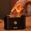 HomeBound Essentials Black FlameScent - Flaming Effect Humidifier & Ultrasonic Cool Mist Aroma Diffuser