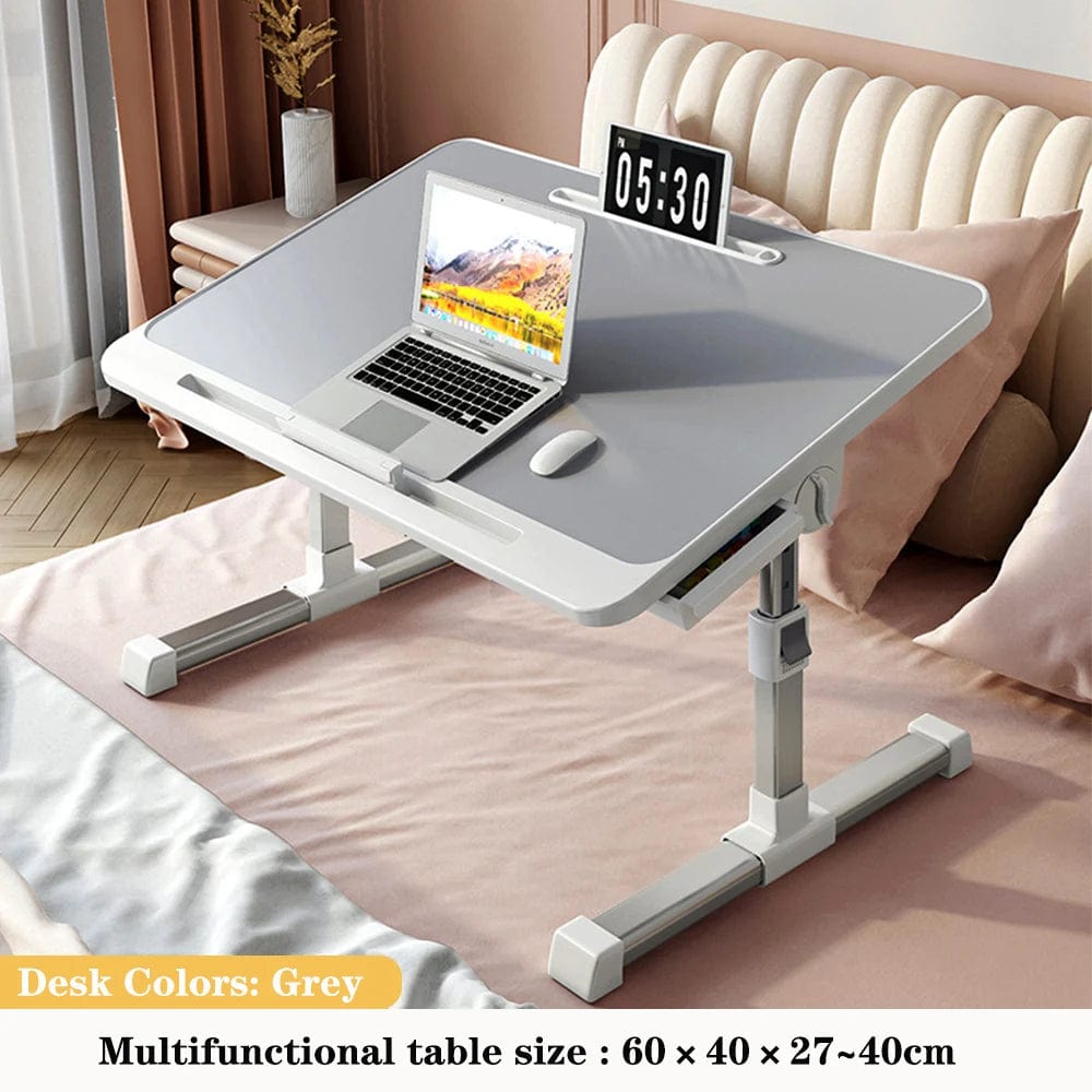 HomeBound Essentials Foldable Lift Bed Table - Simple Home Learning Desk for Bedroom or Dorm